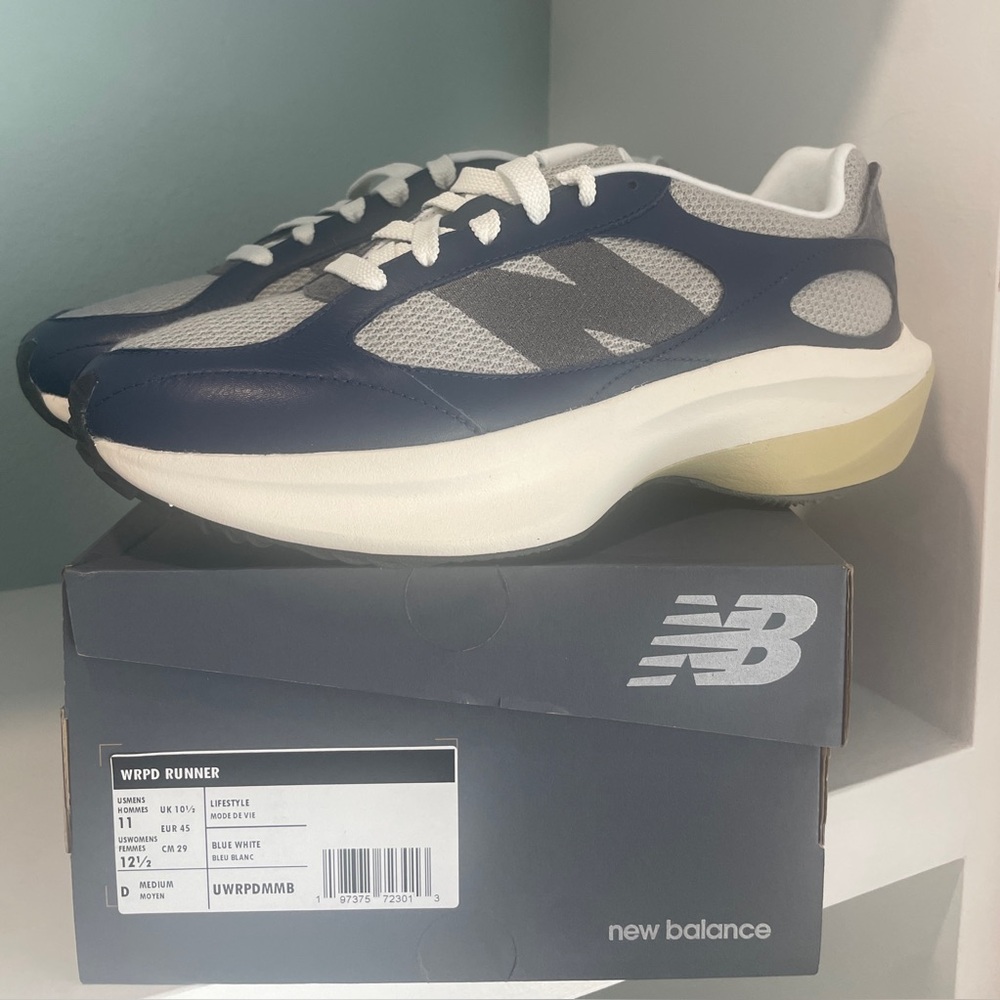 New Balance WRPD Runner Sneaker Shoes NWT New Navy Grey Sea Salt - Picture 9 of 13